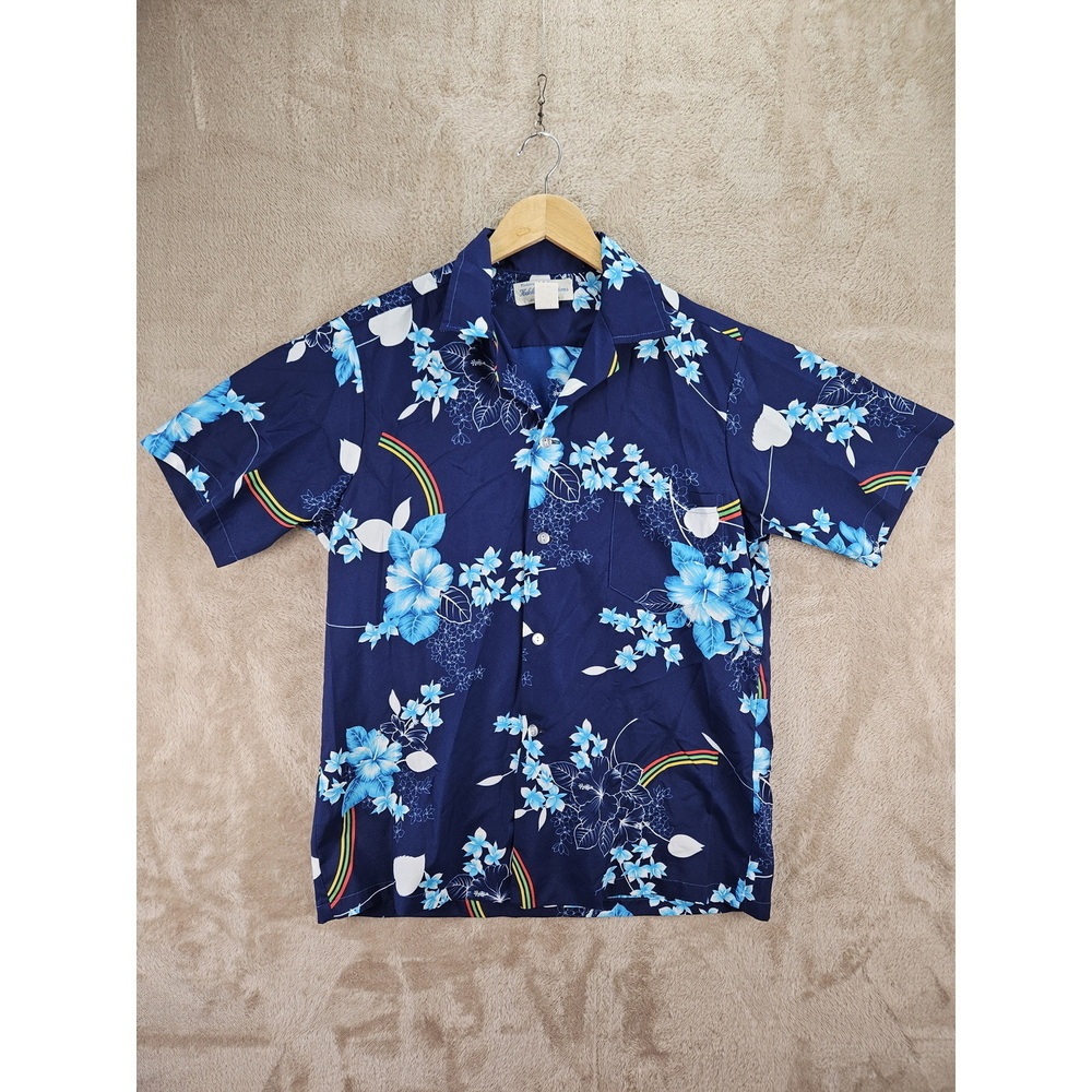 Hukilau Fashions Honolulu Hawaiian Shirt Vintage Style Size M